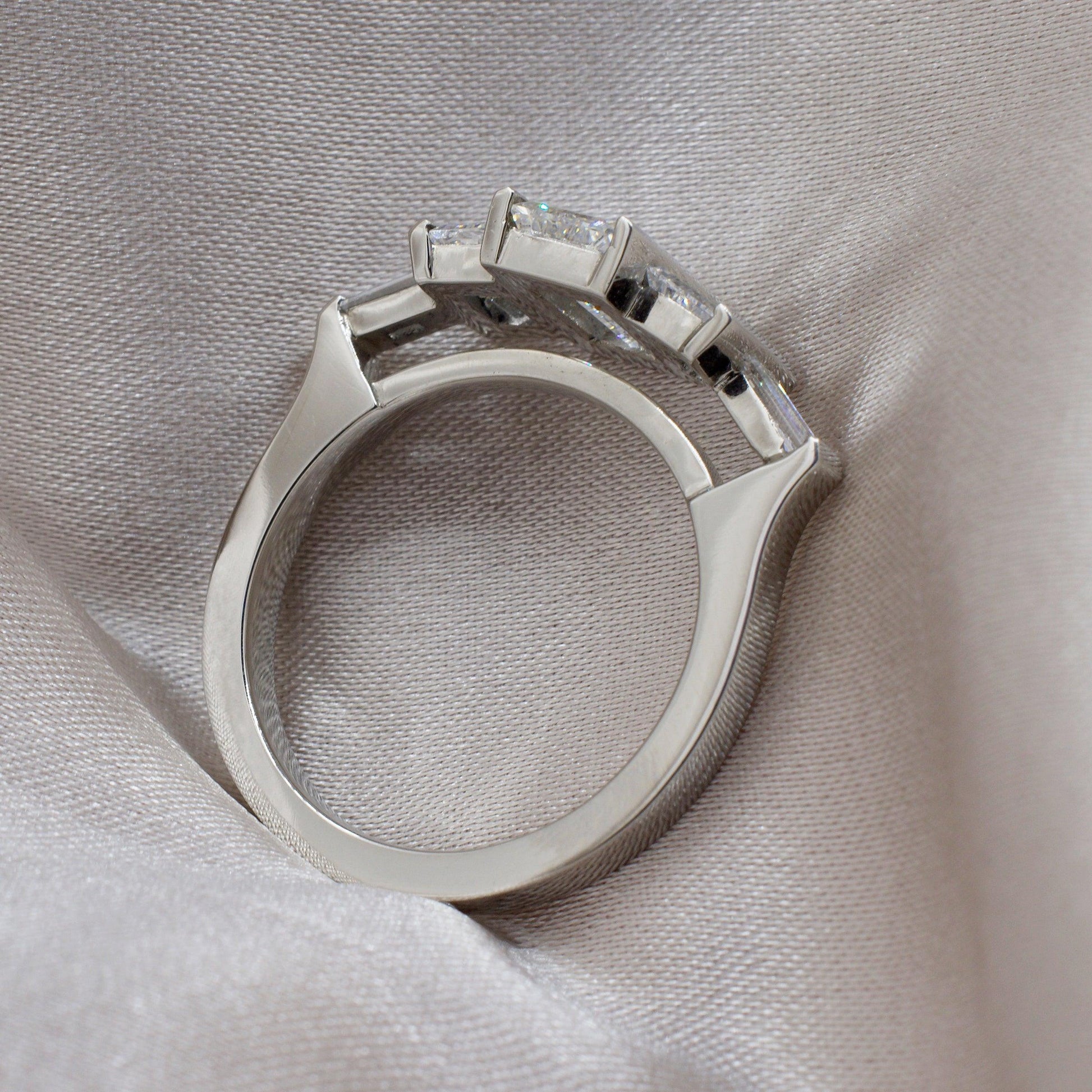 NOCTARA | FIVE STONE BAGUETTE DIAMOND ENGAGEMENT RING - JTaranaki Jewellery