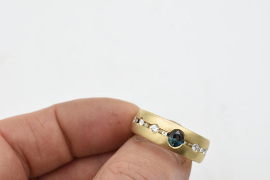 Sapphire and Diamond Ring Re-model
