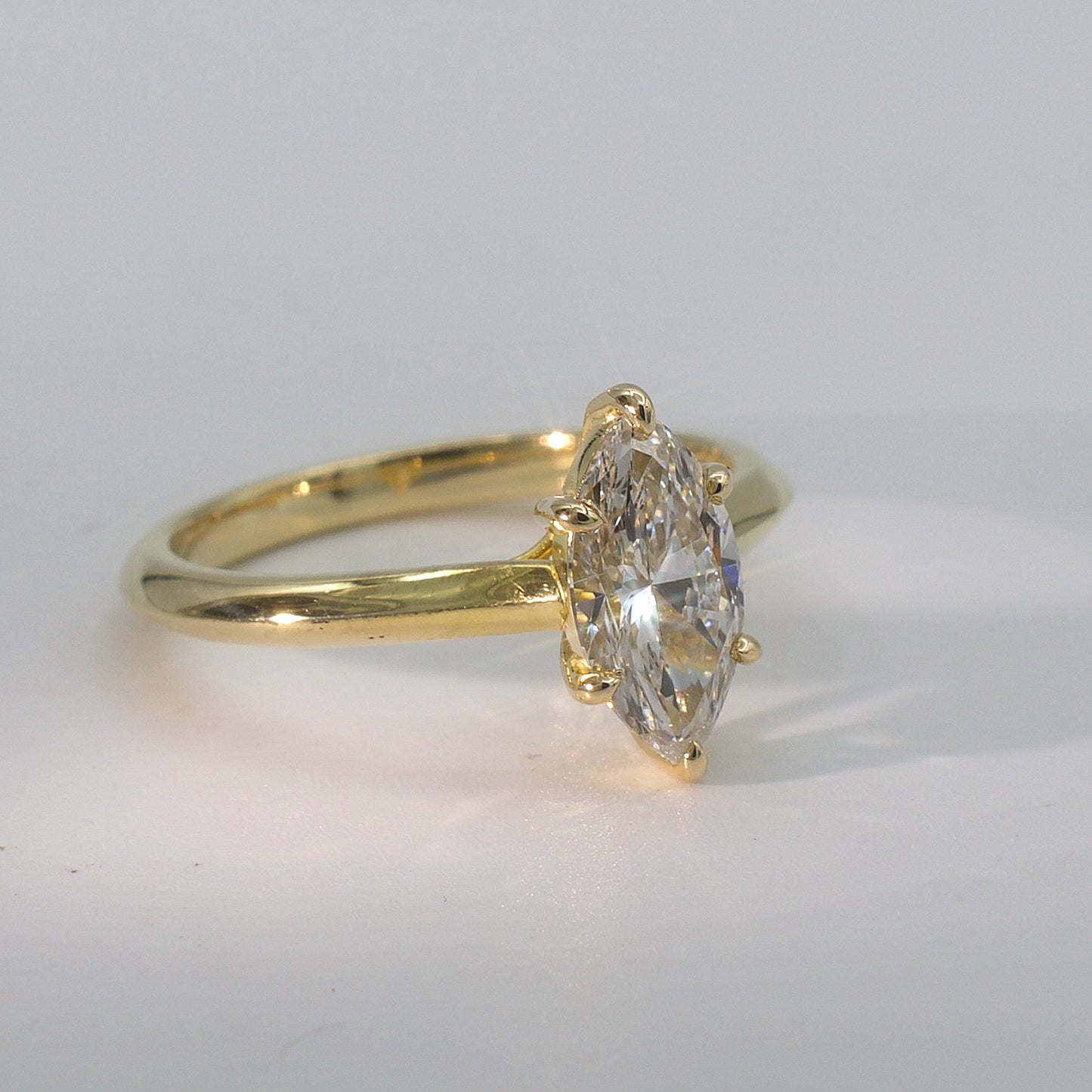 AMARANTHE | MARQUISE SOLITAIRE DIAMOND ENGAGEMENT RING