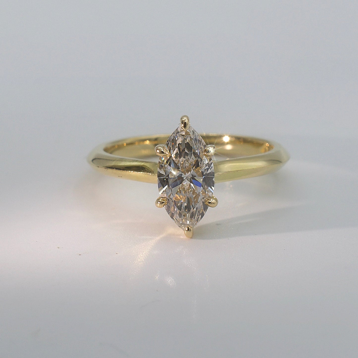 AMARANTHE | MARQUISE SOLITAIRE DIAMOND ENGAGEMENT RING